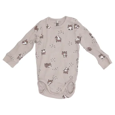 Body (Beige) fra Polarn O. Pyret Elastan, Økologisk bomuld