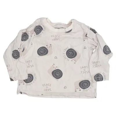 Long sleeve T-shirt (Beige, Multicolored) from Minories Cotton