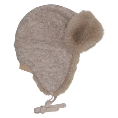 Trapperhatt (Beige) från Lindberg Bomull, Polyester, Ull