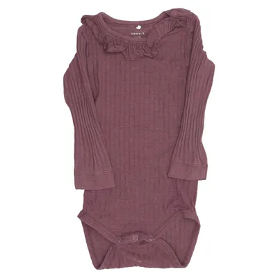 Body (Lila) von Name It Elasthan, Modal, Bio-Baumwolle