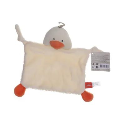 Snuttefilt (Vit, Orange) från Hema Polyester