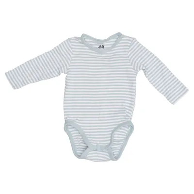 Body (Blanc, Vert) de H&M Coton, Élasthane