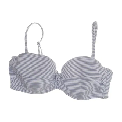 Bikini top (Blue, White) from H&M Elastane, Polyamide, Polyester