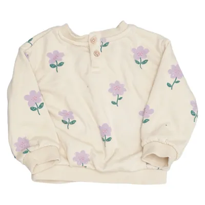 Sweatshirt (Beige, Lila, Groen) van Rikiki Katoen, Polyester