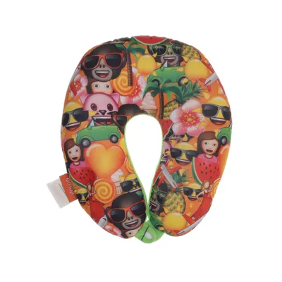 Nackkudde (Flerfärgad) från Emoji Elastan, Polyester