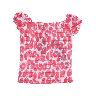 Crop top (Röd, Vit, Flerfärgad) från Knot So Bad Bomull