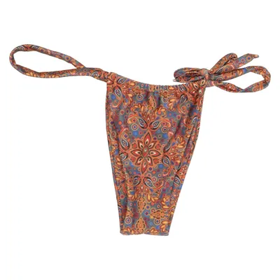 Bikini broekje (Oranje, Blauw, Meerkleurig) van Janthee Elastaan, Polyester