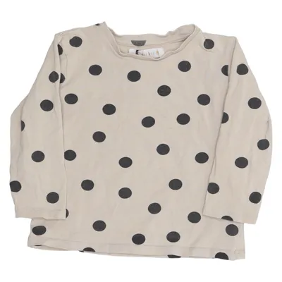 Long sleeve T-shirt (Beige, Black) from Mini Rodini Cotton, Elastane