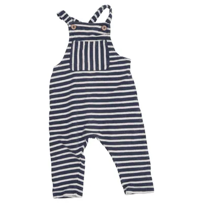 Overalls (Blå, Hvid) fra Lindex Baby Bomuld