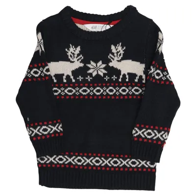 Julesweater (Blå, Flerfarvet) fra H&M Kids Akryl