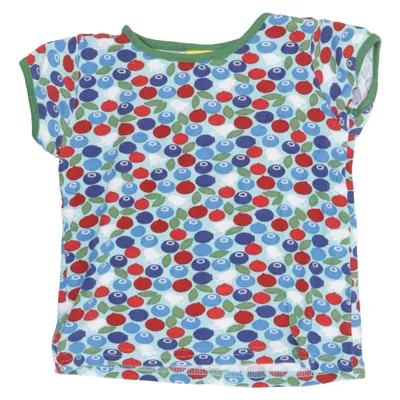 T-shirt (Blå, Flerfärgad) från Duns Sweden Ekologisk bomull