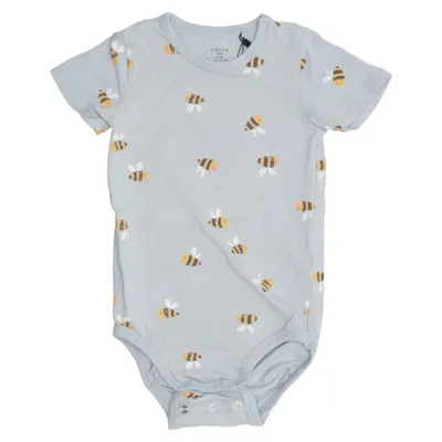 Body (Blå, Flerfärgad) från Lindex Baby Bomull, Elastan