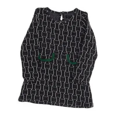 Kjole (Sort, Hvid, Flerfarvet) fra Petit Louie Bomuld, Elastan, Polyester