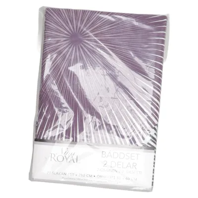 Bed set (Purple, White) from Nina Royal Cotton