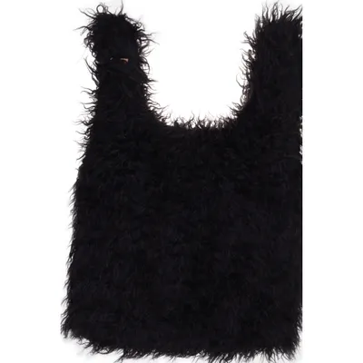 Weekend bag (Brown) from Current Mood Faux fur