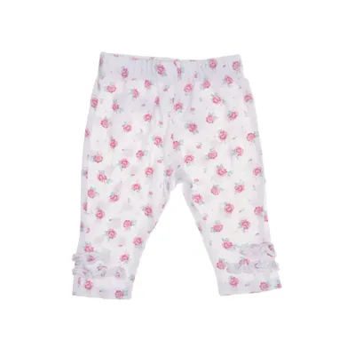 Leggings (Wit, Roze) van George Katoen, Elastaan
