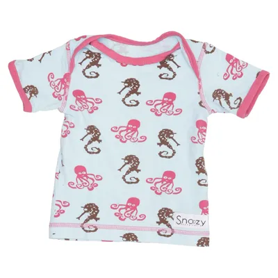 T-shirt (Blauw, Roze, Bruin) van Snoozy Katoen, Elastaan