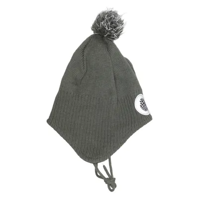 Bonnet à pompon (Vert) de Kuling Polyester, Laine