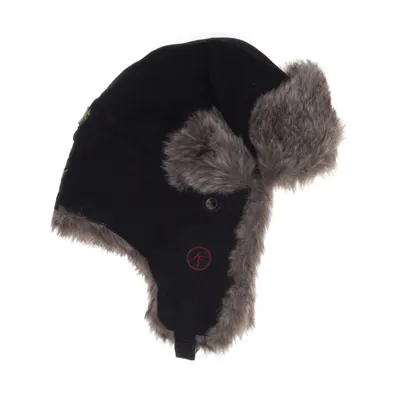 Trapper hat (Black) from Five Seasons Acrylic, Faux fur, Nylon