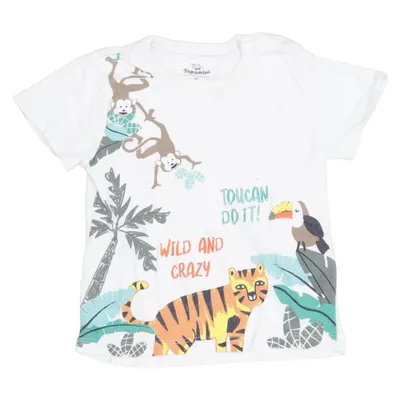 T-shirt (Blanc, Multicolore) de Topomini Coton biologique