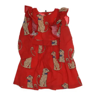 Dress (Red, Multicolored) from Mini Rodini Cotton