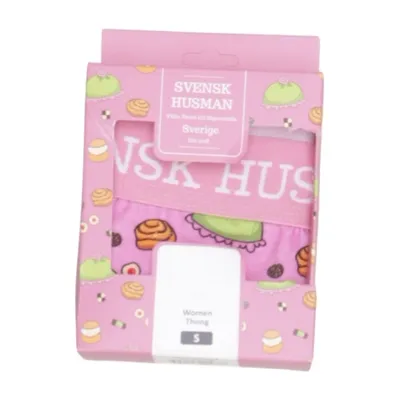 Strings (Rose, Multicolore) de Svensk Husman Coton, Élasthane