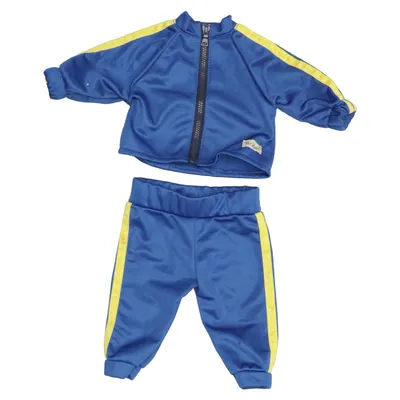 Puppenkleidung (Blau, Gelb) von Skrållan
