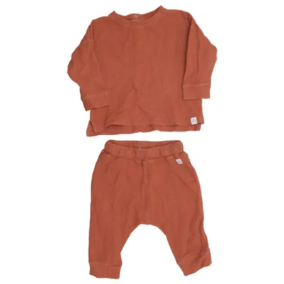 Ensemble (Marron) de Lindex Baby Coton, Élasthane