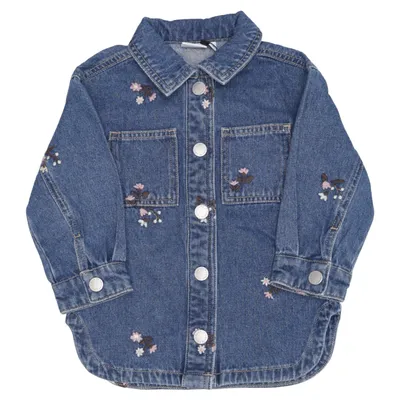 Veste en jean (Nmfkat Emb Dnm Jacket) de Name It Coton recyclé