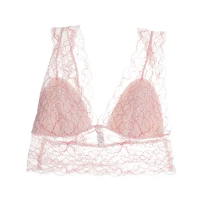 Bralette (Roze, Beige) van Lindex Elastaan, Polyamide, Viscose