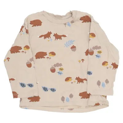 Sweatshirt (Beige, Meerkleurig) van H&M Katoen