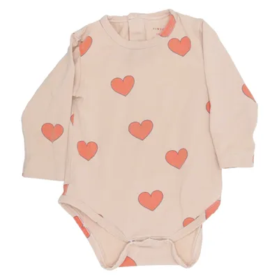 Romper (Beige, Rood) van Tinycottons Katoen, Elastaan