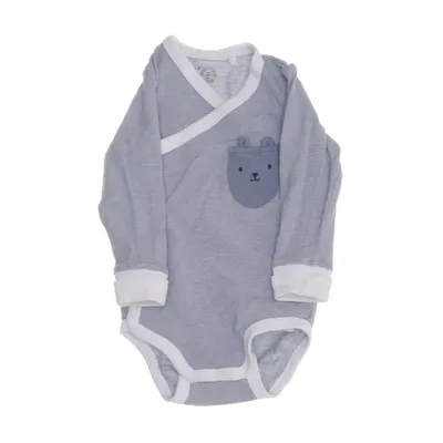 Body (Grå, Vit) från Lindex Newborn Bomull, Elastan