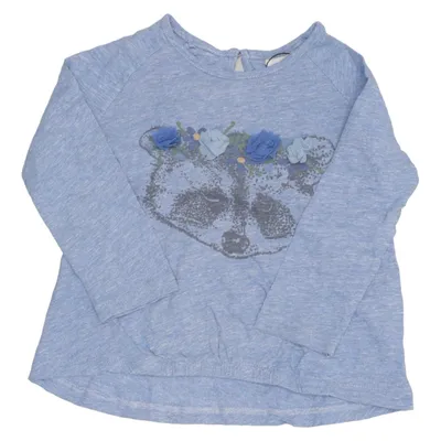 Langærmet t-shirt (Blå) fra Zara BabyGirl Bomuld