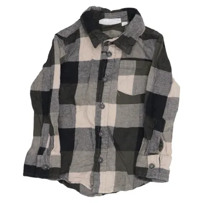 Flannel shirt (Green, Gray, Beige) from D.M.D by Denim Day Cotton
