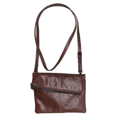 Sac à bandoulière (Marron) de Spikes & Sparrow Coton, Cuir, Polyester