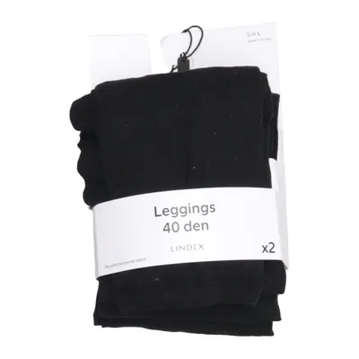 Leggings (Svart) från Lindex Elastan, Polyamid