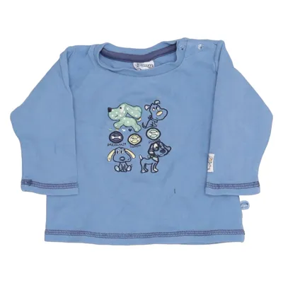 T-shirt à manches longues (Bleu) de Salt and Pepper Coton