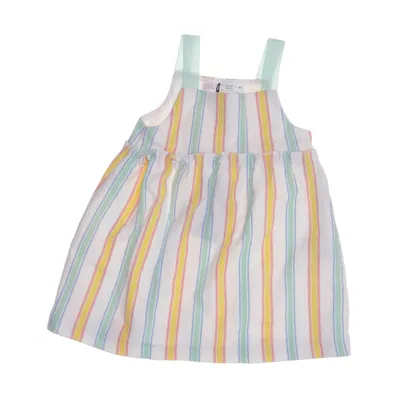 Dress (White, Multicolored) from Zara Cotton, Polyester