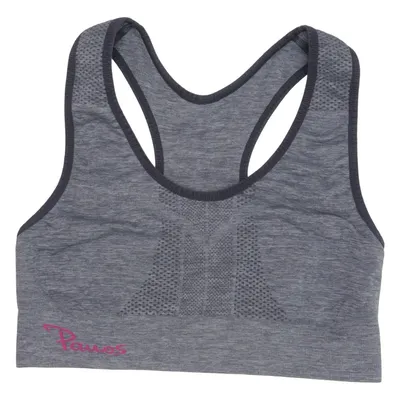 Sports bra (Gray) from Pauos Elastane, Polyamide, Polyester