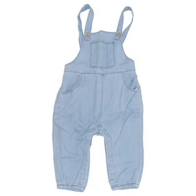 Hängselbyxor (Blå) från Zara Bomull, Polyester