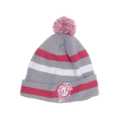 Bobble hat (Gray, Pink) from New Era Polyester, Acrylic, Wool