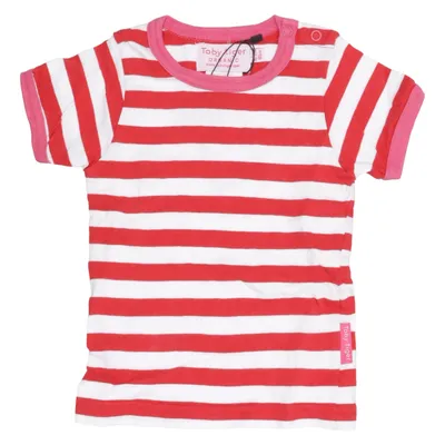 T-shirt (Röd, Vit, Rosa) från Toby Tiger Ekologisk bomull