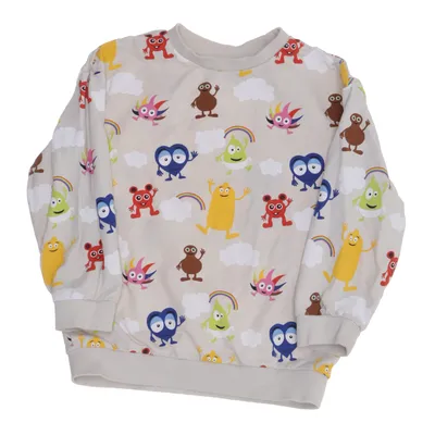 Collegetröja (Beige, Flerfärgad) från Babblarna x KappAhl Bomull, Elastan