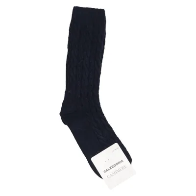 Gebreide sokken (Blauw) van Calzedonia Kasjmier, Elastaan, Polyamide, Viscose, Wol