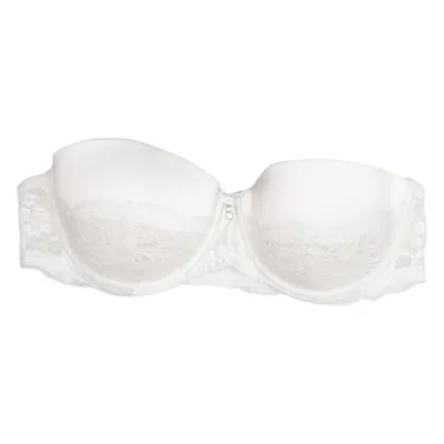 Bandeau-BH (Weiß) von Miss Vanity Elasthan, Polyamid, Polyester
