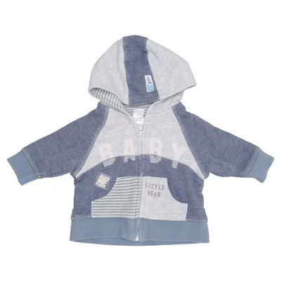 Sweat à capuche (Bleu, Gris) de Next Baby Coton, Polyester