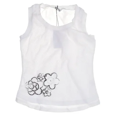 Tank Top (White) from Emily Cotton, Elastane