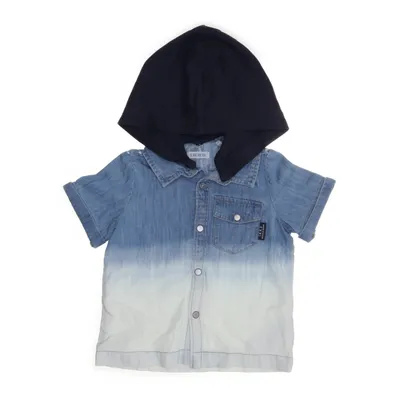 Korte mouwen shirt (Blauw) van IKKS Katoen, Lyocell