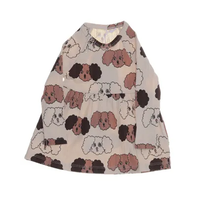 Klänning (Beige, Brun, Vit) från Mini Rodini Bomull, Elastan